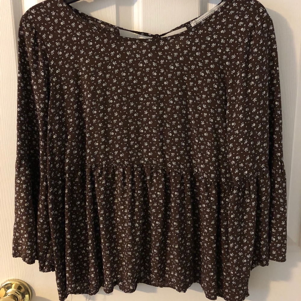 Floral long sleeve top